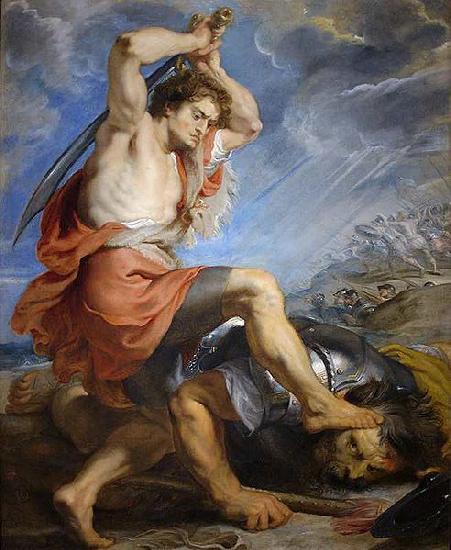 Peter Paul Rubens David Slaying Goliath oil painting picture